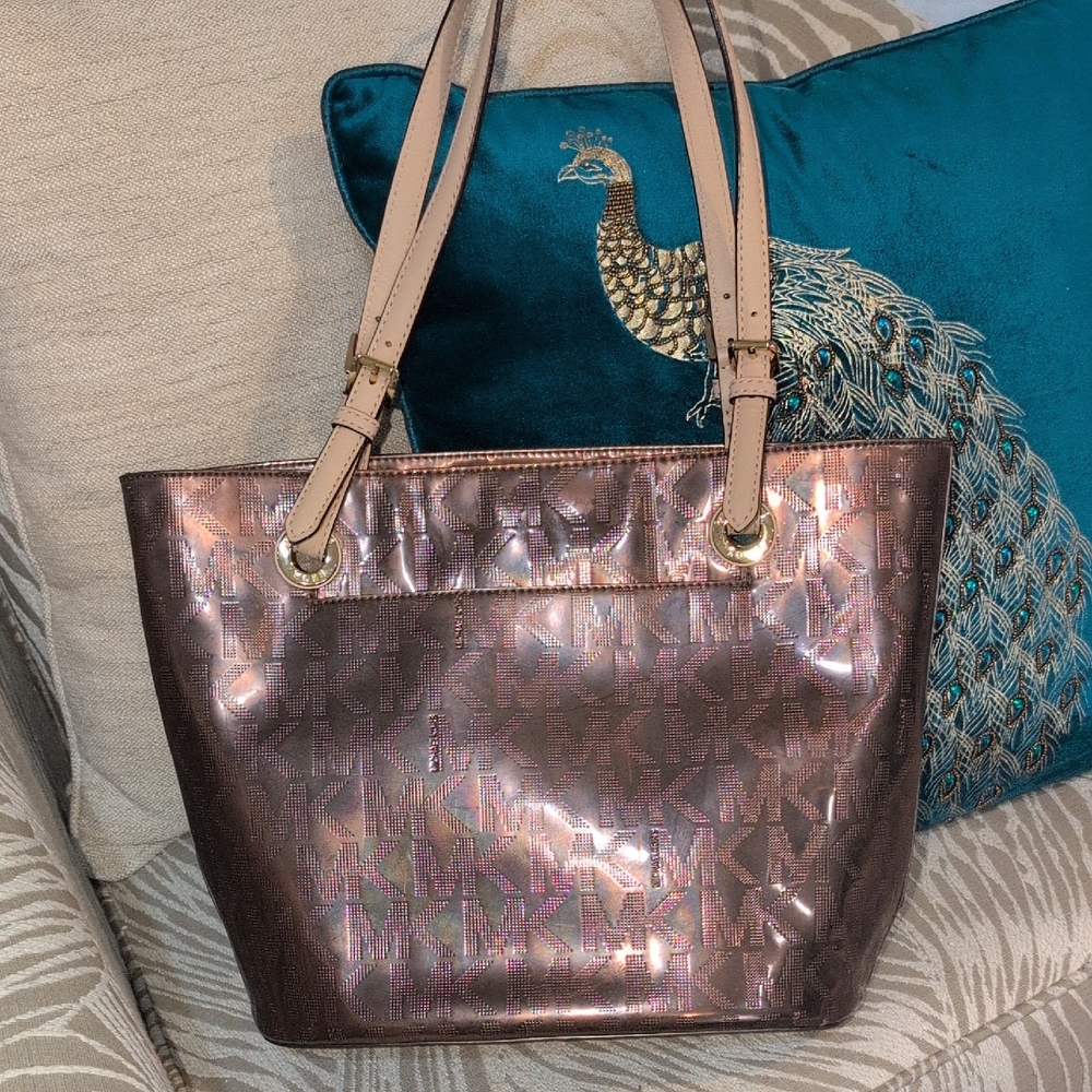 Michael Kors Shimmering Bronze Tote - Picture 1 of 14